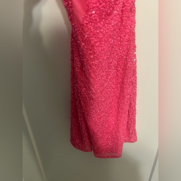 Primavera Couture Open Back Sequin Homecoming Cocktail Dress (3897) - Picture 4 of 10